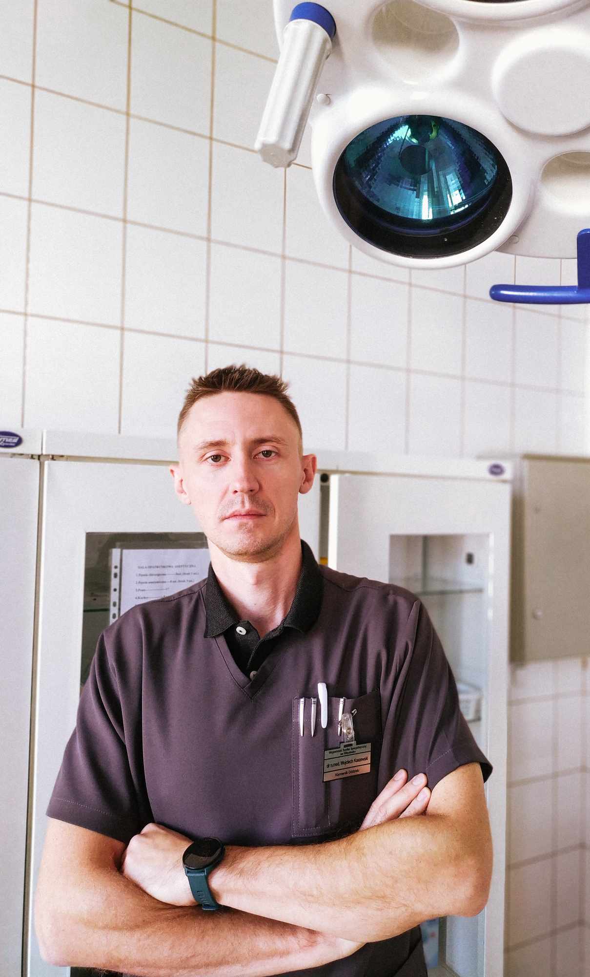 Kierownik Oddziału Ortopedii i Traumatologii dr Wojciech Kaszewski